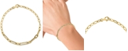 EFFY Collection EFFY&reg; Diamond Paperclip Link Bracelet (1/2 ct. t.w.) in 14k Gold